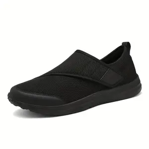 Men's Extra Wide Slipper Shoes, Adjustable Walking Shoes for Swollen Feet, Suitable for Elderly People, Indoor and Outdoor Wear