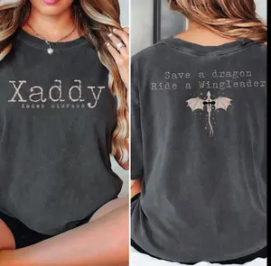 Xaddy Save A Dragon Ride A Wingleader Comfort Colors Shirt, Xaddy Shirt,Fantasy Bookish Tee, Dragon Riders Tshirt,Book Lover Tee