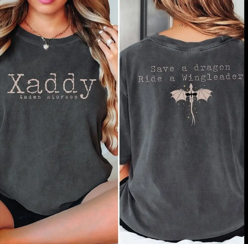 Xaddy Save A Dragon Ride A Wingleader Comfort Colors Shirt, Xaddy Shirt,Fantasy Bookish Tee, Dragon Riders Tshirt,Book Lover Tee