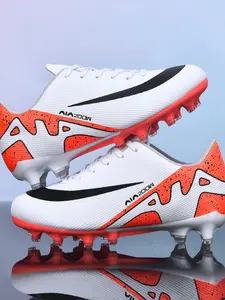 New Youth Soccer Shoes Recommendation, School Student Competition Training Low Top Long Studs, Durable Anti-Slip Grip, Unisex Adult