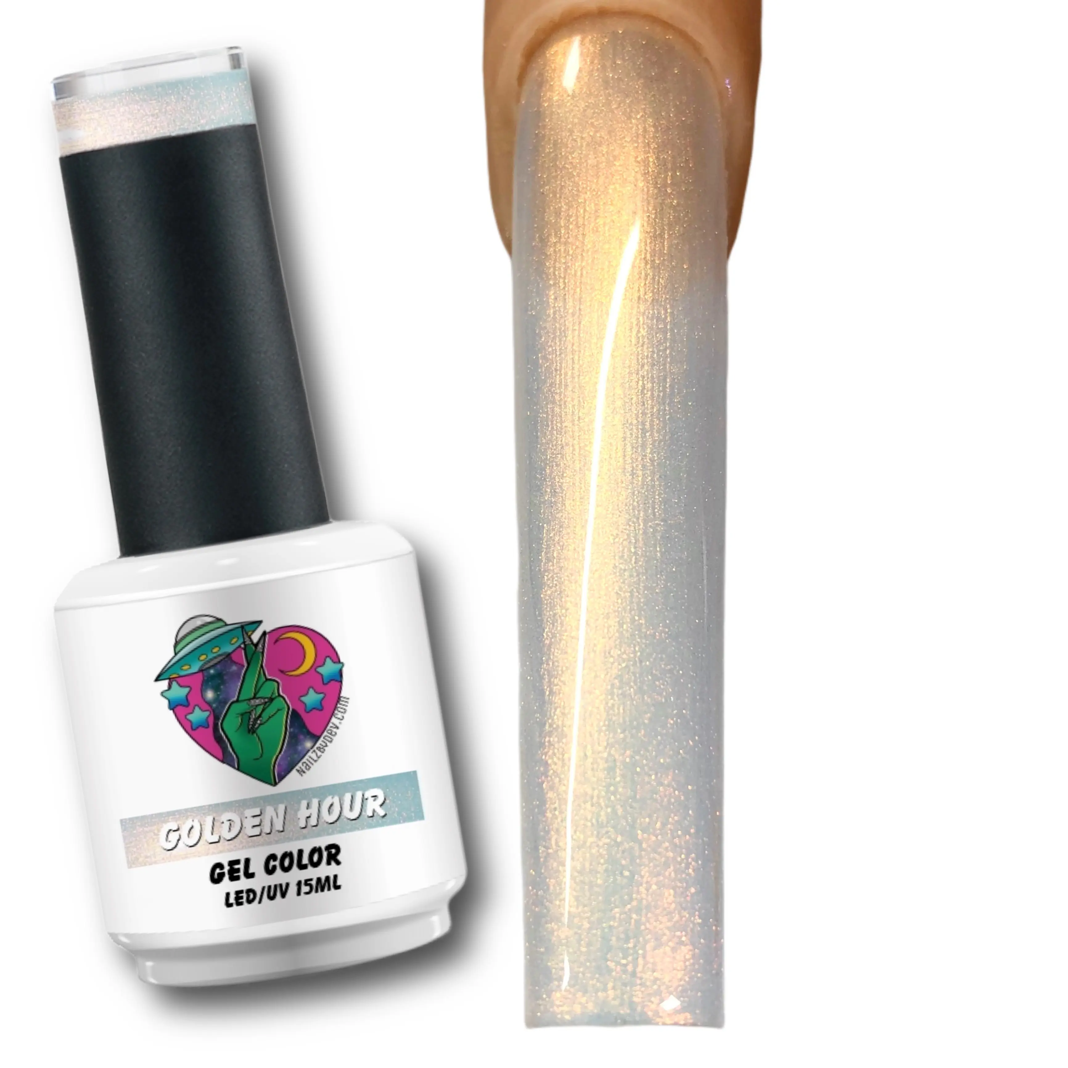 LIQUID CHROME GEL POLISH – 144 GOLDEN HOUR