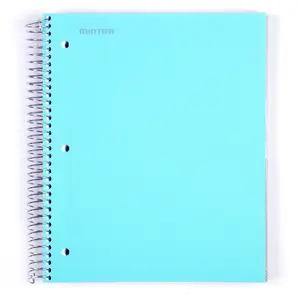 5 Subject Notebook - College Ruled - Durable Poly Cover/5 Poly Pockets/200 Sheets