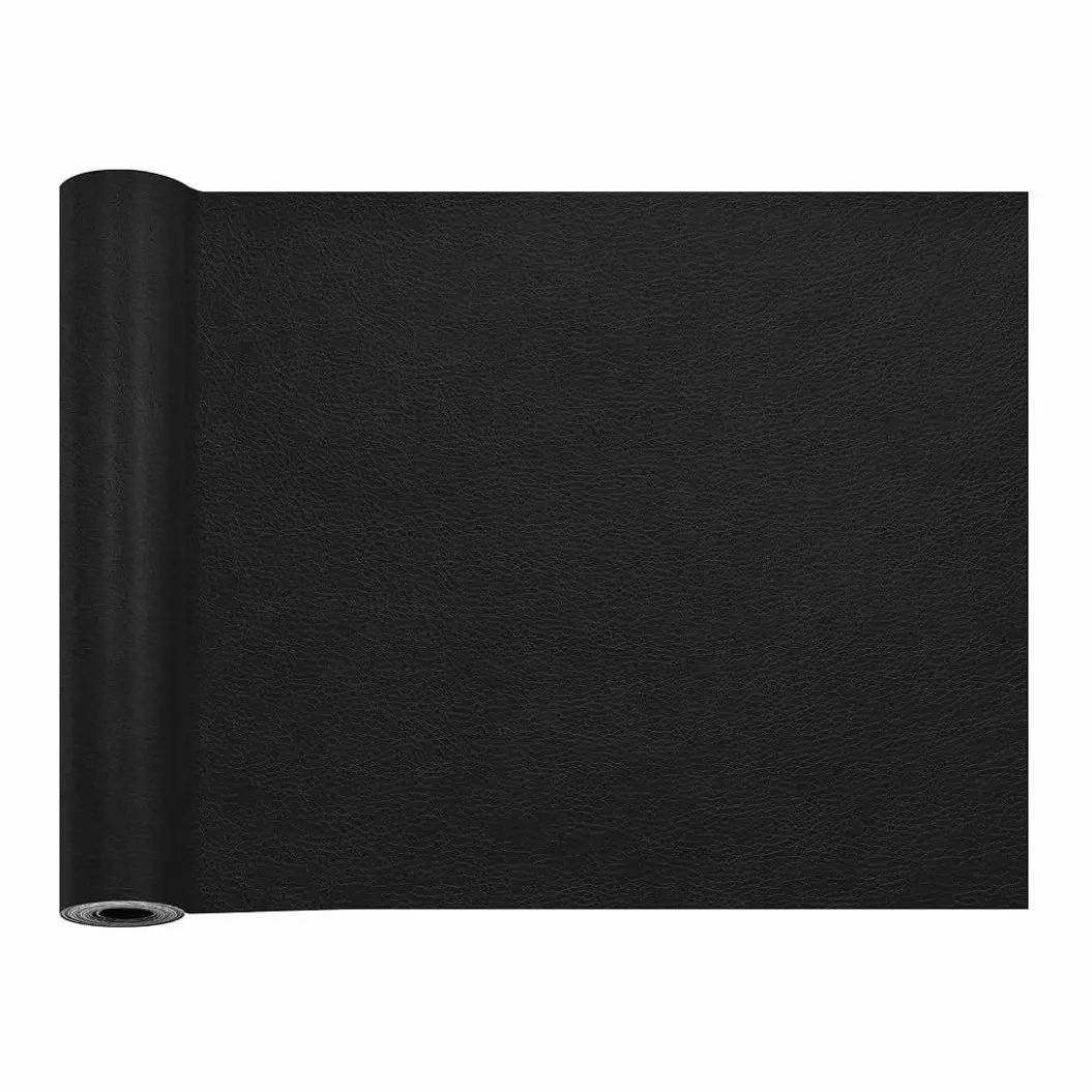 Leather Repair Patch 50*137cm Self Adhesive Large Vinyl Tape Kit Black for Furniture Couch Sofa Car Seat Chair