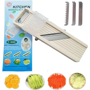 Handheld Mandoline-Japanese Style Slicer For Vegetables, Cabbage, Cucumber & Carrots