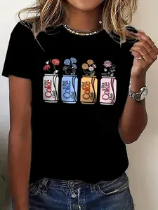 Cotton Women'S Retro Soda Pop Graphic T-Shirt - Breathable Moisture-Wicking Crew Neck Short Sleeve Top with Colorful Vintage Drink Can Print (Diet Coke, Diet Coke Zero, Diet Coke Light), Casual Summer Party Outfit, Comfortable Casual Attire