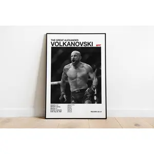 Alexander Volkanovski poster UFC wall art MMA Décor