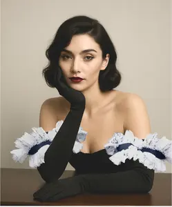 Ruffle Cuff and Long Glove 2pc Set