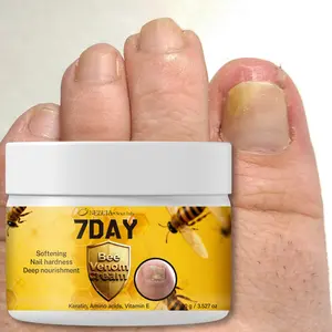 Bee Venom Essence Nail Repair Cream, 7 Days Nail Care, Improves Thin Soft Layers, 100g Moisturizing Cuticle Hand Foot Care Gel, Nail Hardness