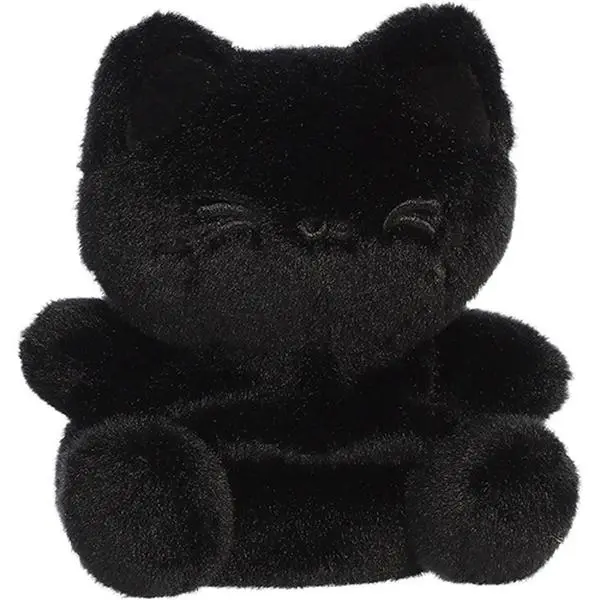 Aurora World Plush - Enchanting Tasty Peach Palm Pals - SESAME BLACK OUT MEOWCHI (5 inch)