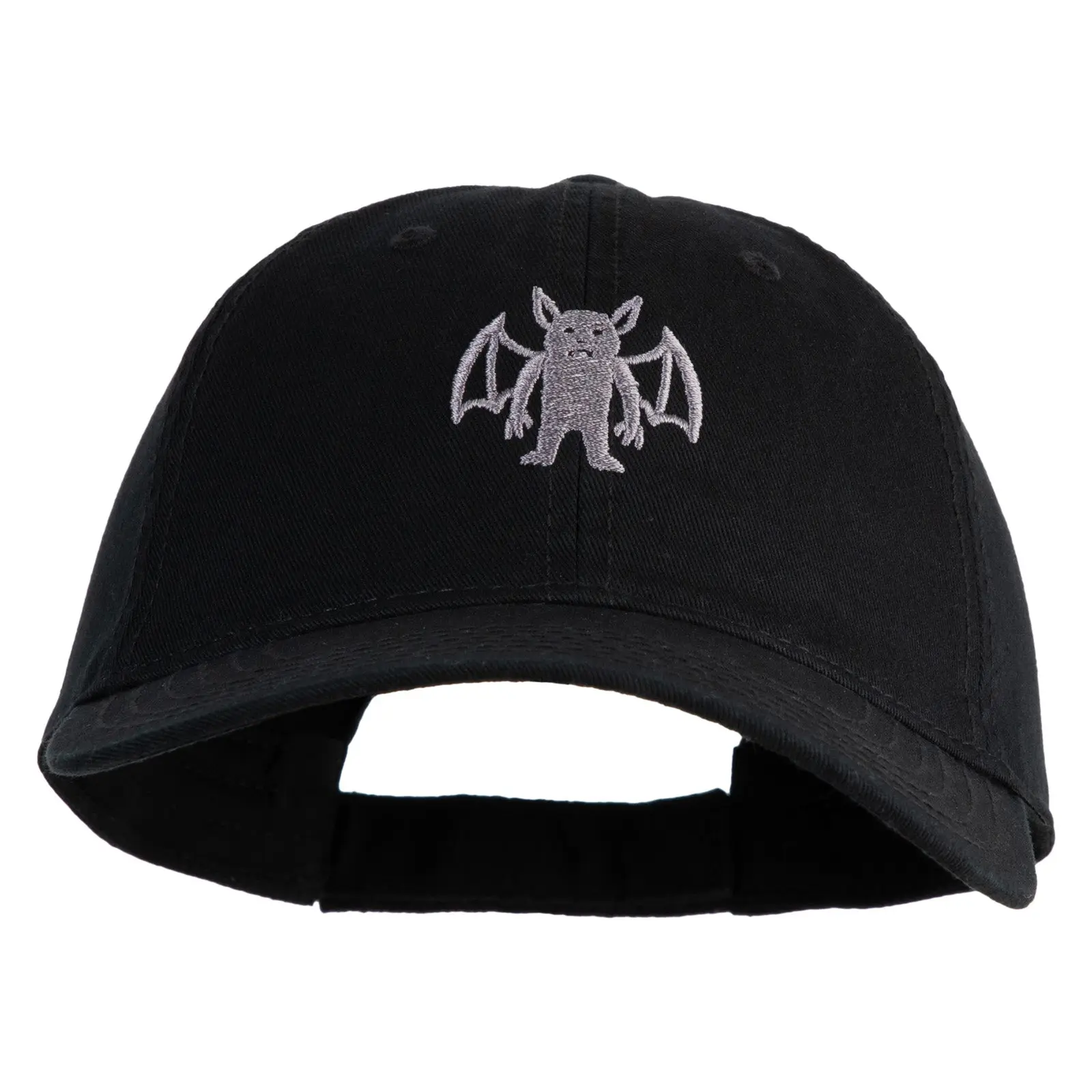 Simple Batsquatch Logo Embroidered 6 Panel Washed Dad Hat
