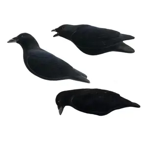 Final Approach Last Pass Fully Flocked Crow Decoys, Pack of 3