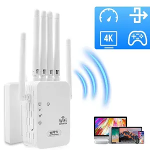 300mbps Wireless WiFi Signal Extender, Compatible with 2.4g Routers, Expands Wi-Fi Coverage Up to 5000 Sq Ft, External Antennas, Model Ws-010