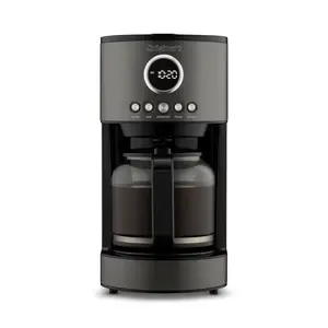 Cuisinart Stainless Steel 12-Cup Coffee Machine, Black DCC-1220BKSWM