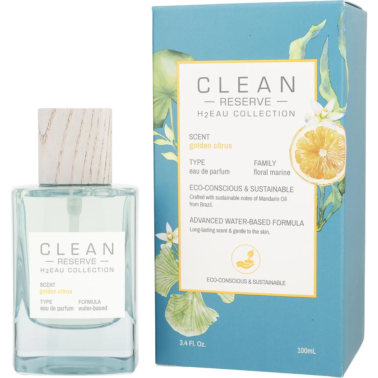 Clean Reserve H2eau Golden Citrus By Clean Eau De Parfum For Unisex