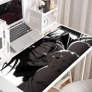 Anime Game Mouse Pad, Large Mouse Pad with Non-slip Rubber Base, Durable Stitched Edges, Smooth Surface Mousepad for Home Office Desk