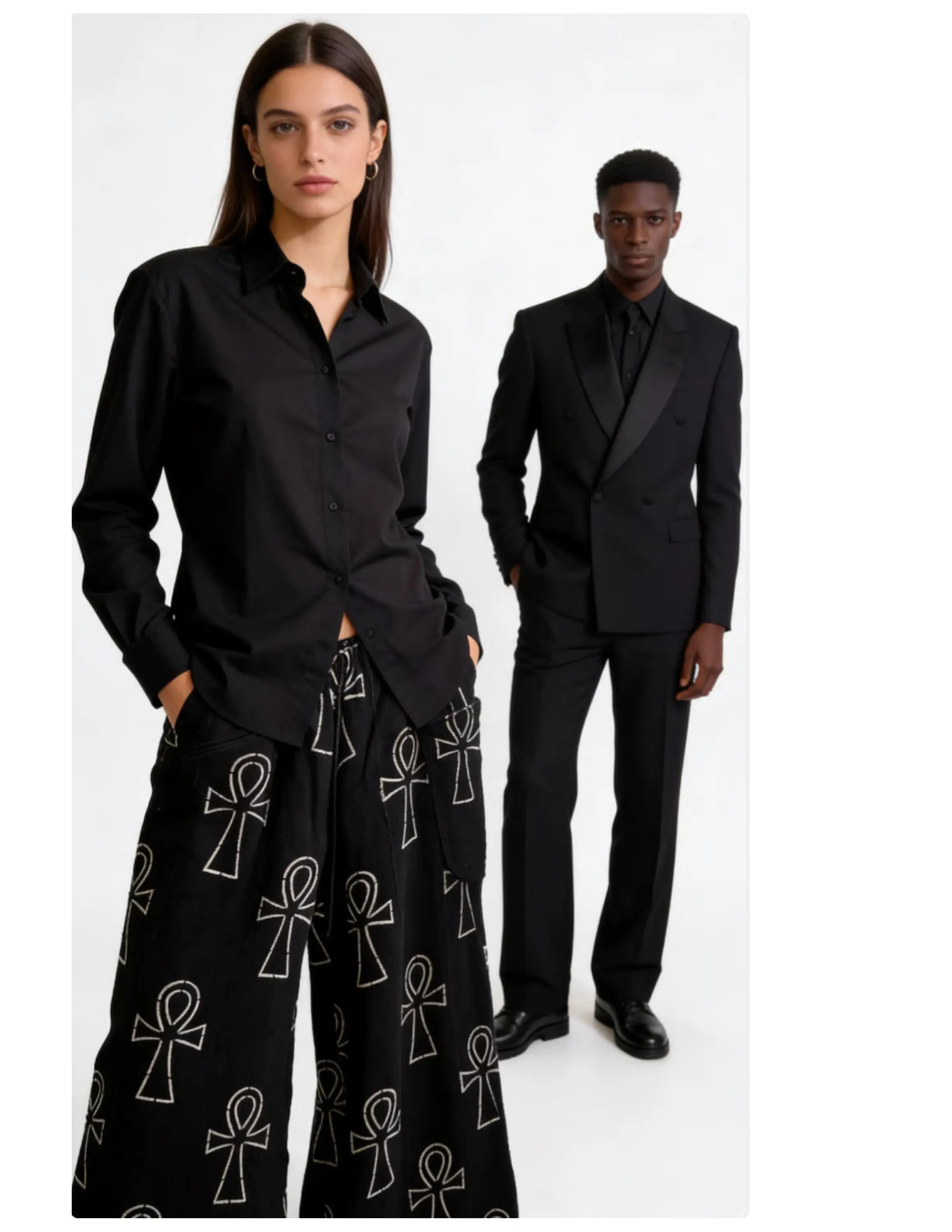 Unisex Mudcloth Drawstring Pants | Handwoven Mudcloth from Mali | Handmade in America