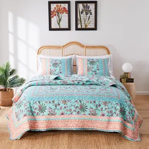 Greenland Home Audrey GL-2011AMSK 3-Piece King/Cal King Quilt Set
