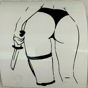 Sticker Car mujer espaldas
