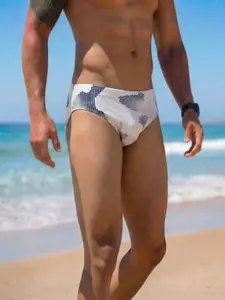New 26 Spring Summer Men's Striped Elastic Waist Comfortable Casual Swim Trunks, Men's Triangle Swimsuit for Pool Beach Surfing Swimming