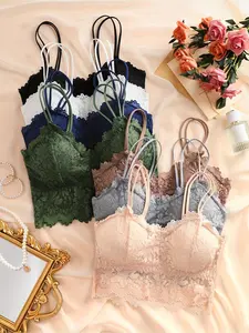 Hicloth 7-Pack Women’s Lace Bralette Set – Wireless, Comfy & Trendy | Ideal for Daily Wear Strap Chemise Womenswear