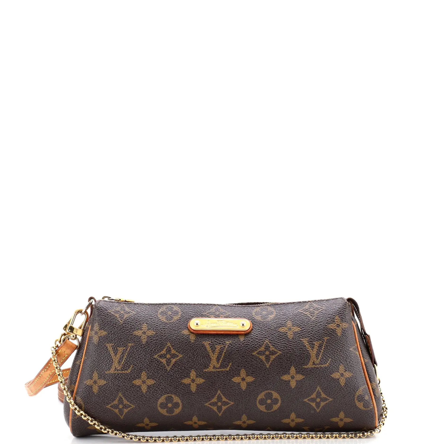 Pre-owned Louis Vuitton Canvas Coated Clutches & Wristlets Eva Handbag Monogram Canvas by Rebag
