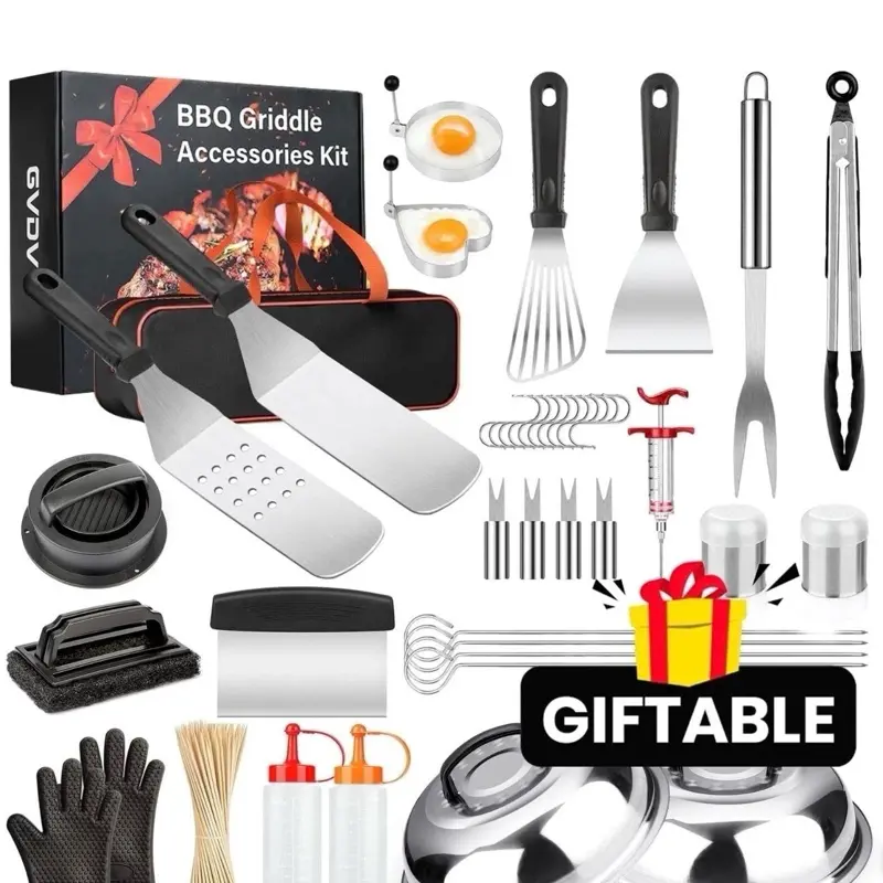 140 Pcs Griddle Accessories Kit for Blackstone Grill - Spatula Scraper BBQ Set