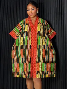 SUNSET TRIBAL ANKARA BUBU (100% COTTON ANKARA)