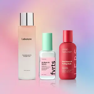 [Laboreve + fvrts + LEPS] Skin Rescue Set _(Peach Microbiome PDRN Toner, Repair Serum, Flash Reset 29 Peeling Mask)