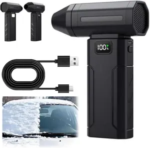 Electric Compressed Air Duster Cordless Blower 6 Gear Adjustable Super Power Turbo Fan Fast Charging Portable Dust Cleaner for Computer Keyboard Car Home Outdoor Cleaning