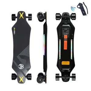 Premium Electric Longboard 40KM/H, Dual Brushless Motors, 30KM Range, Maple Bamboo Deck, Smart Remote Control E-Skateboard