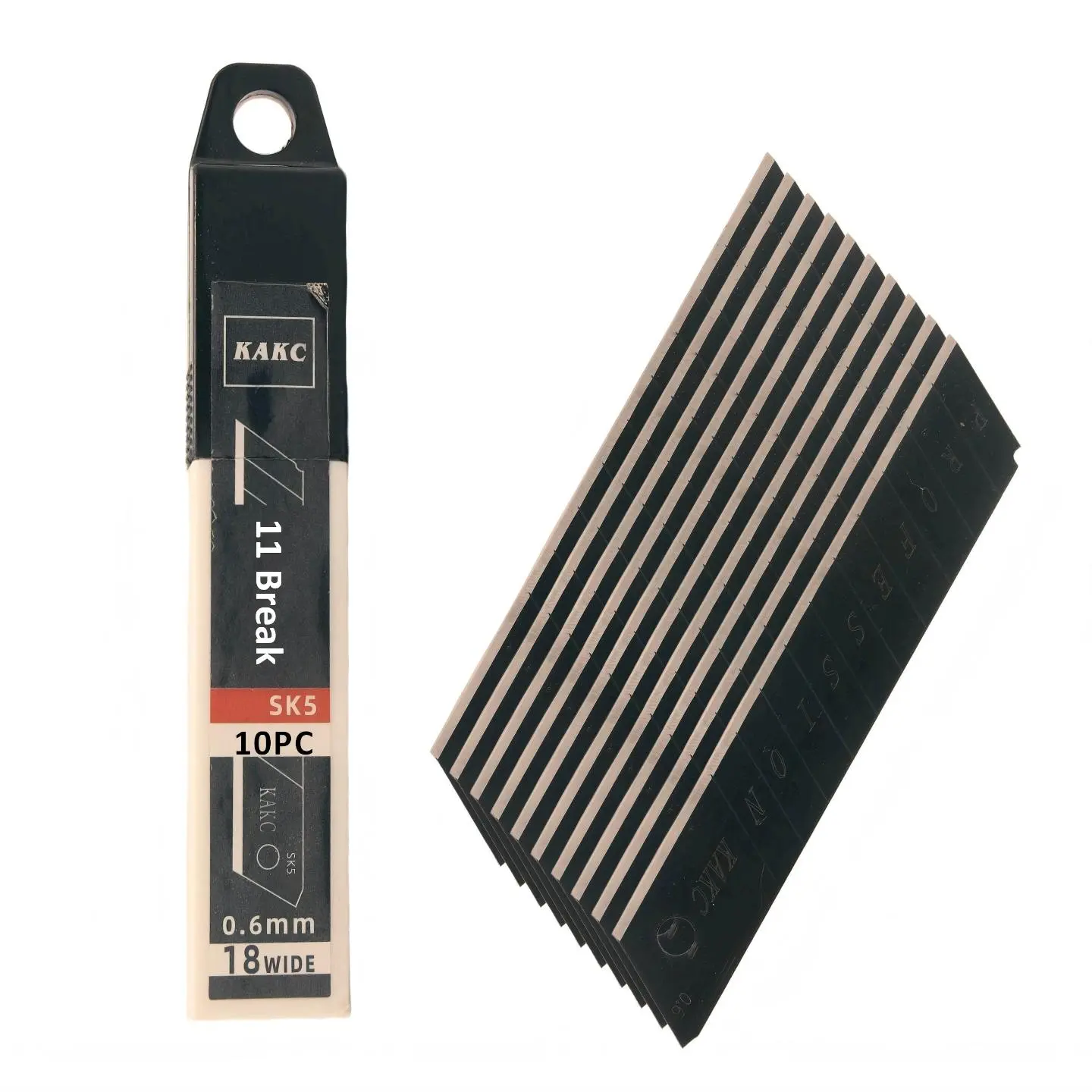 Premium 8mm Snap-Off Replacement Blades – Ultra-Sharp SK5 Steel Construction with 110 Total Segments for Extended Use – 97mm Length, 0.6mm Thickness – Universal Fit for Most 8mm Utility Knives, Box Cutters, and Craft Knives
