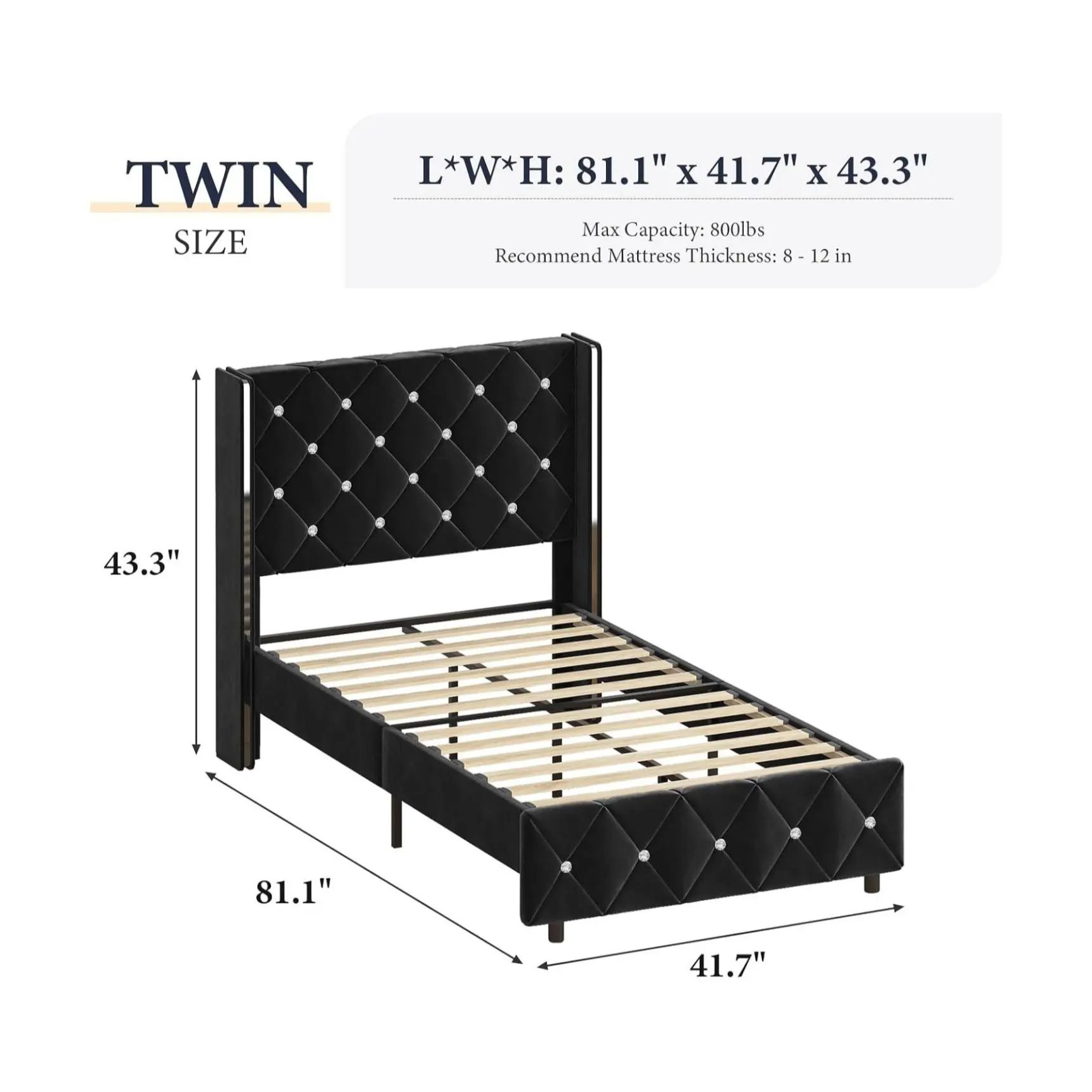 Twin Size Black