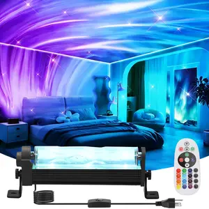 10.7inch Ocean Wave&Aurora Projector Light, Birthday Gifts for Women Teen Boys Girls Valentines Day Dynamic 15W Northern Lights Galaxy Projector for Bedroom Home Decor Aesthetic Ambient Mood Lighting