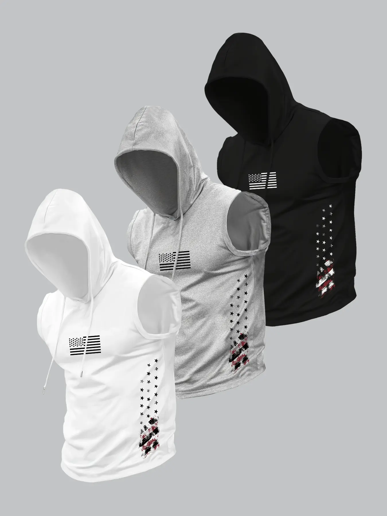 Men's Stylish Sports Hooded Vest for Summer, Casual Sporty Vest, Casual Fitted Tank Top with Moderate Fabric Thickness, Perfect for Active Wear, Fitness Workout Vest, Sports Vests