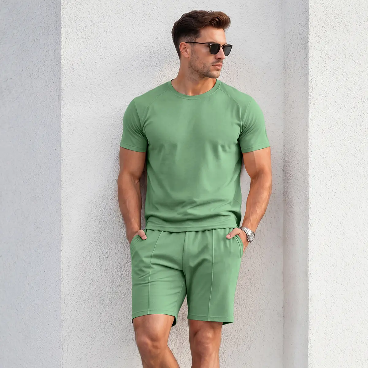 GINGTTO Men's Tracksuits 2 Piece Fashion Summer Athletic Jogging Short Sets Outfits