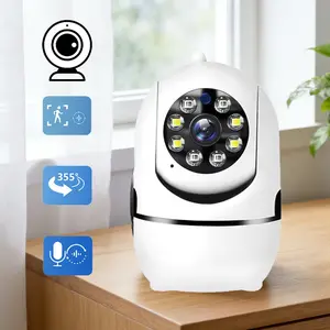 Security Camera featuring Full Color Day Night Vision 355  Left Right Rotation 90 Up Down Tilt 2.4G Exclusive WiFi Manual Super Bright White Light Basic Infrared Night Vision Recording for Residential Home Monitoring