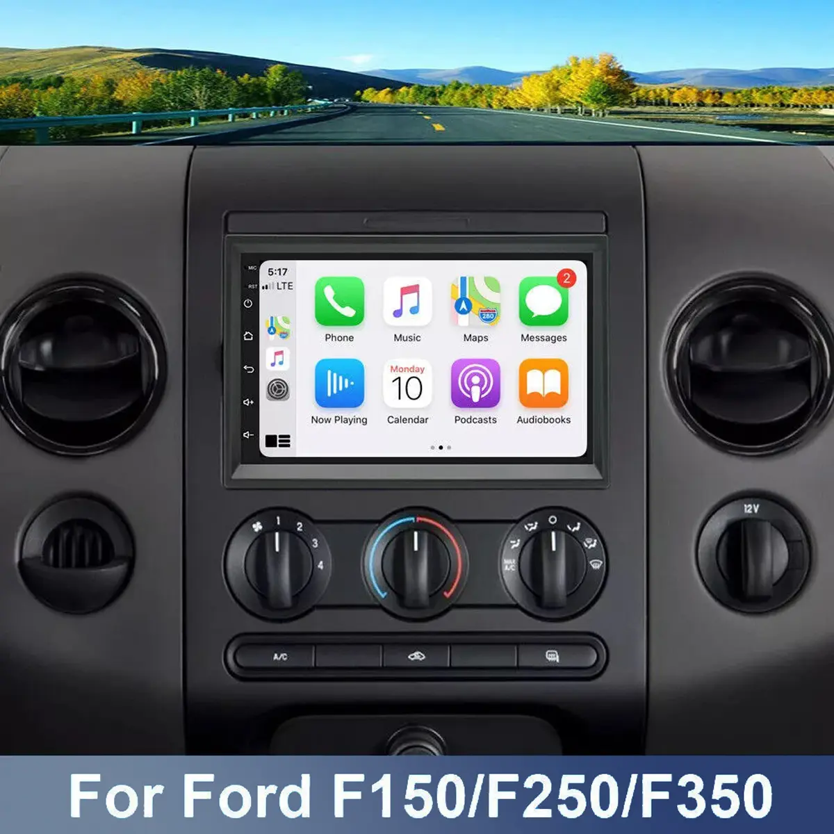 7" Car Media Player for Ford F150/F250/F350 2004-2014 - Wireless CarPlay, Android Auto, GPS, DSP, 2+32GB, AHD Reverse Camera, SWC Car Stereo Display