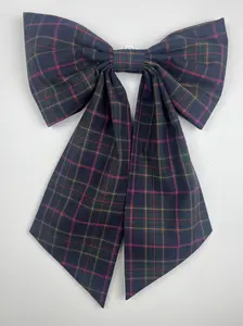 Sew & Spill Home Decor Bow Navy Holiday Tartan Classic