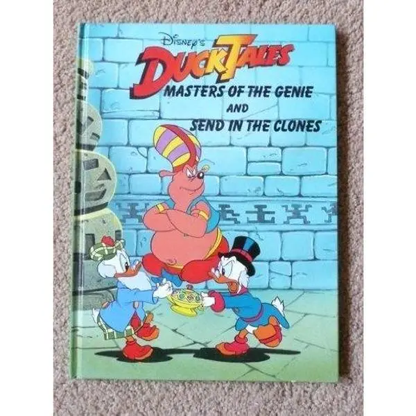 Used Disney Staff Hardcover Book - Duck Tales: Masters of the Genie and Send in the Clones (English) - Children's Educational Office & School Stationery Supply (Very Good Condition)