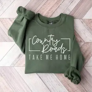 Honk Nation - Country Roads Take Me Home Sweatshirt, Western sweater, Country sweatshirt, Boho Shirt, Western Shirt