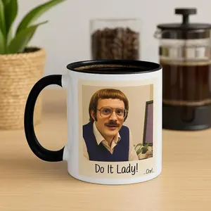 Do It Lady Mug: Vintage Meme Coffee Cup, Quirky Office Humor - scs14637  Ceramic Classic Drinkware Stylish