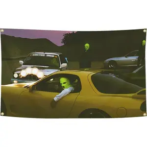 Tapestry  Top Rapper Flag 3X5 Ft With Four Brass Grommets Funny Flag Decoration for College Bedroom Room Dorm Wall Party Rapper Tapestry