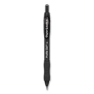 Papermate  1.0 mm Retractable Gel Pen, Black - 12 per Pack