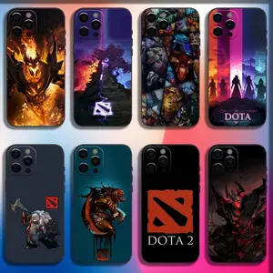 D-Dota 2 Customized Shockproof Silicon-TPU Smartphone Case - Soft Black Cover, Protector Accessory for iPhone X, XS, 11, 12, 13, 14, 15, 16, 17, Pro, Max, Plus, Z7 Mobile Device