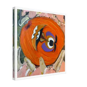 "Pumpkin Eater" Beautiful Canvas Prints - High-Quality Blend Artistic Decor for Your Room - 300-350gsm, 350-400 Microns - Available in 26 Sizes - Hang Kit Included - Timeless Beauty & Enhanced Texture Hanging Wood Wall Ornaments Decoration Photo