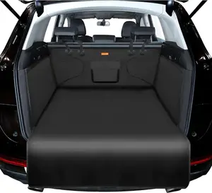 Alfheim Cargo Liner for Dog - Nonslip Waterproof Pet Dog Back Seat Cover - Durable Washable Boot Liner Mat Travel Universal for Medium Small Car Truck SUV (Black)