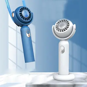 Portable Fan, USB Rechargeable Handheld Mini Fan, Handy Multifunction 3 Speed Hanging Fan,Wearable Personal Fan for Indoor Outdoor Sports & Travel