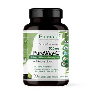 Emerald Labs PureWay C 500mg - Dietary Supplement with Vitamin C and R-Alpha Lipoic Acid for Healthy Immune System and Liver Function - 90 Vegetable Capsules