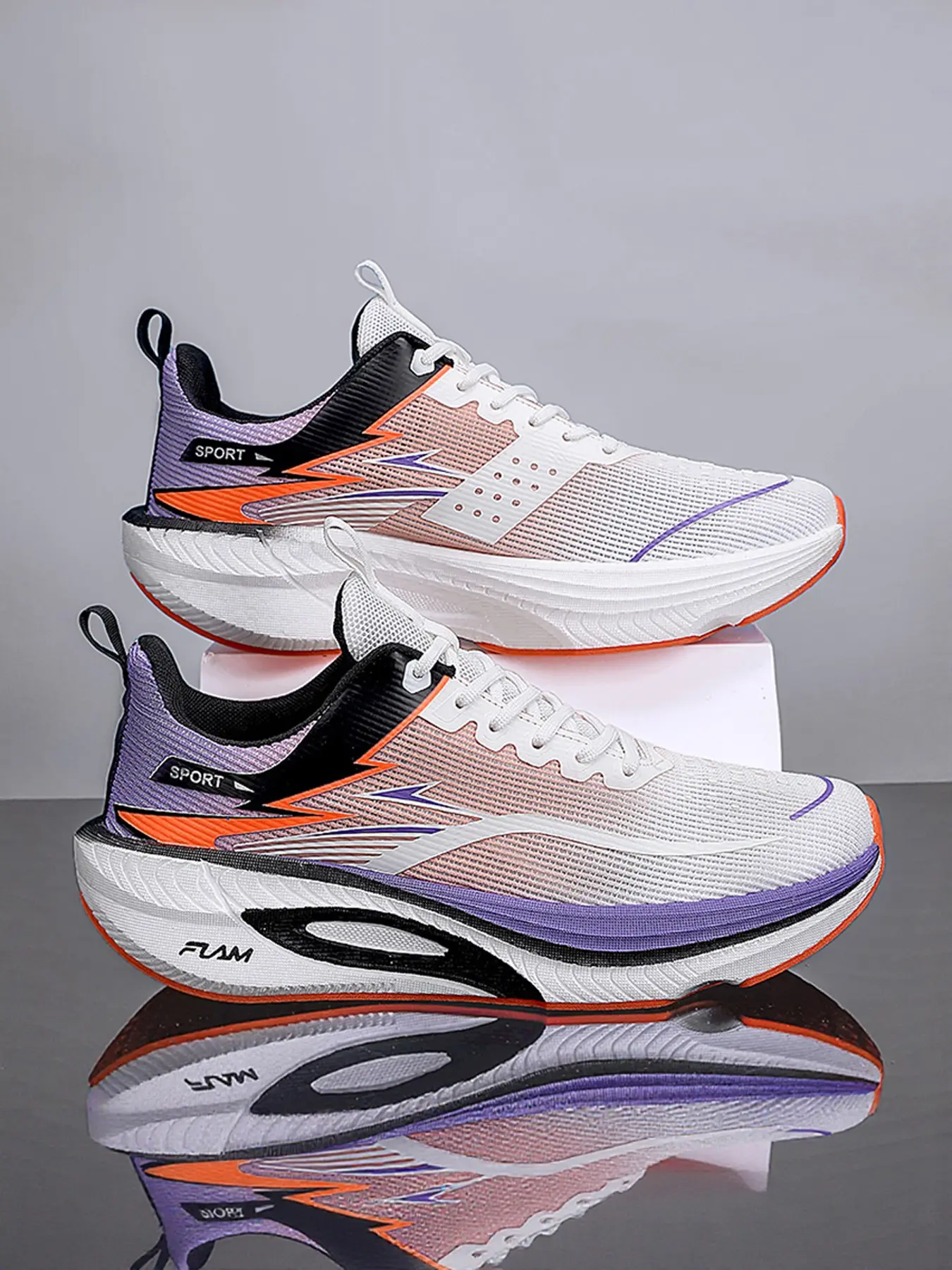 Valentine's Day 2026 Couple's Athletic Sneakers, Thick Sole Heightening Design with Tpu Non-Slip Sole and Breathable Mesh for Multiple Scenarios