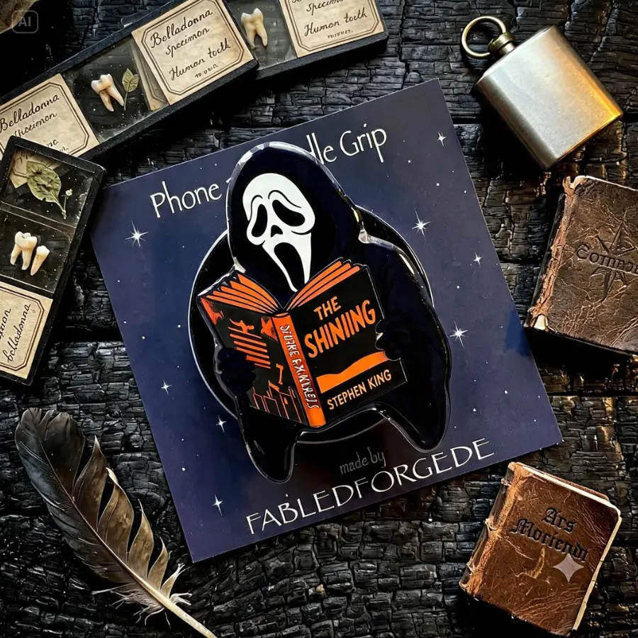 Butcher and Blackbird Phone Grip | Ghostface Bookish Merch | Dark Romance Reader Gift